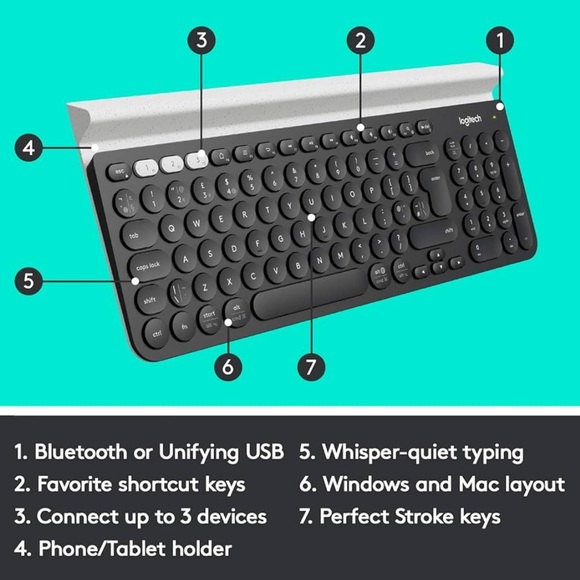 Multi-device K780 wireless keyboard | Logitech | Bluetooth keyboard - Picture 15 of 15